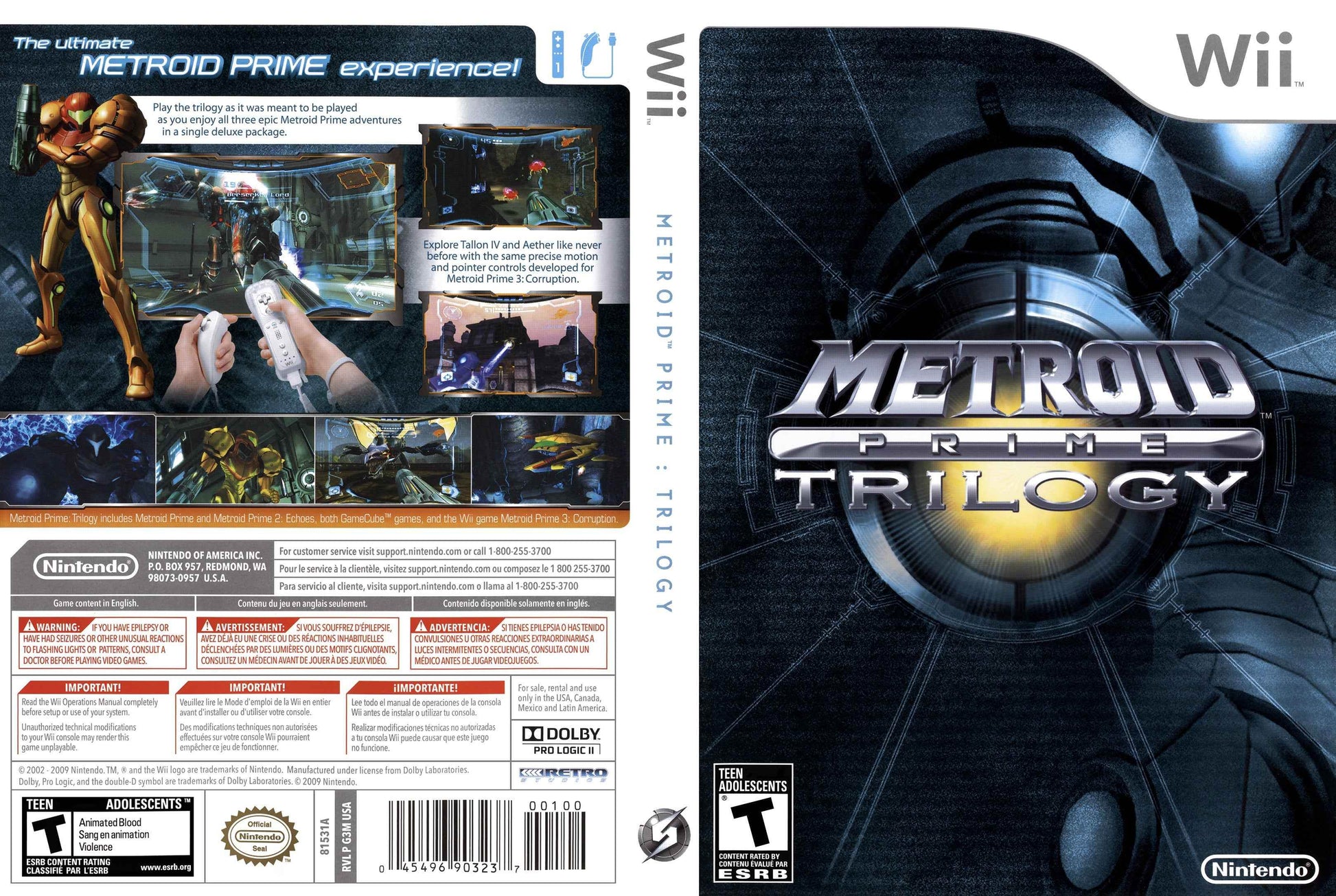 Metroid Prime Trilogy Cover Art - WOI Solutions