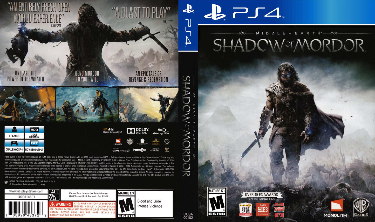 Middle-Earth Shadow of Mordor