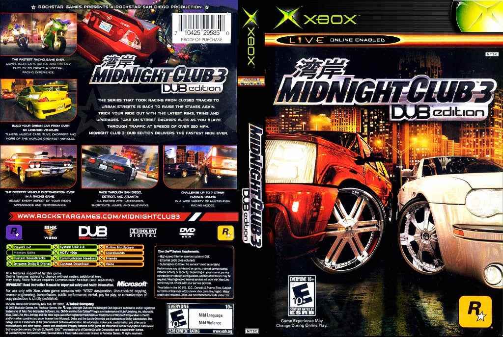 Midnight Club 3 Dub Edition Cover Art - WOI Solutions