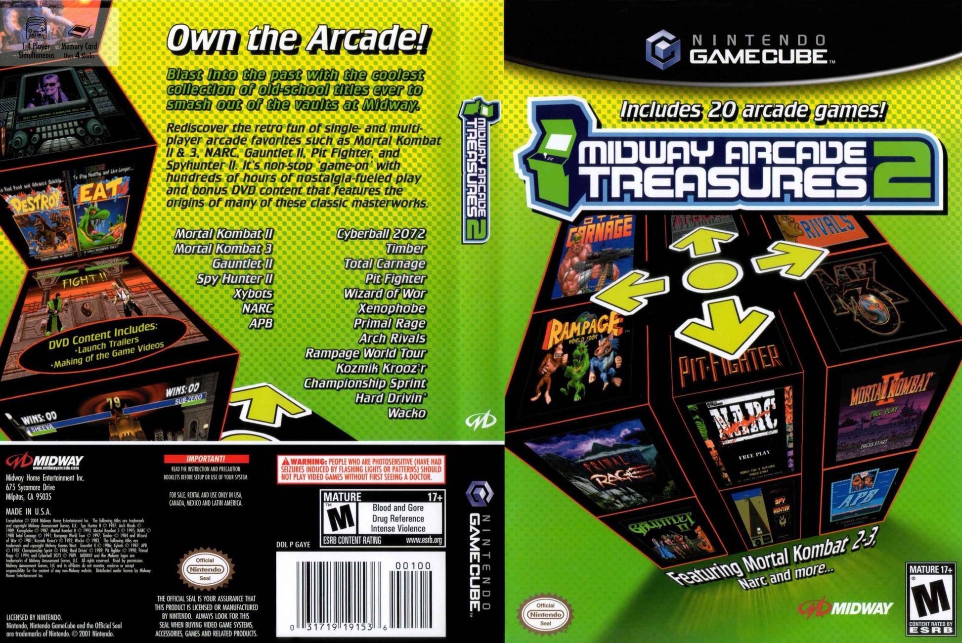 Midway Arcade Treasures 2 Cover Art - WOI Solutions