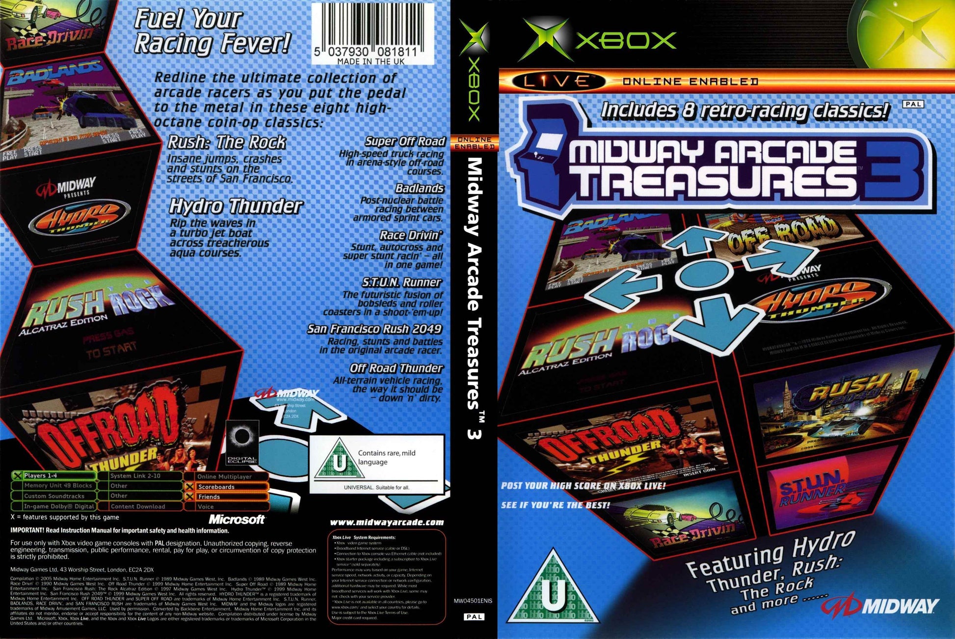 Midway Arcade Treasures 3 Cover Art - WOI Solutions
