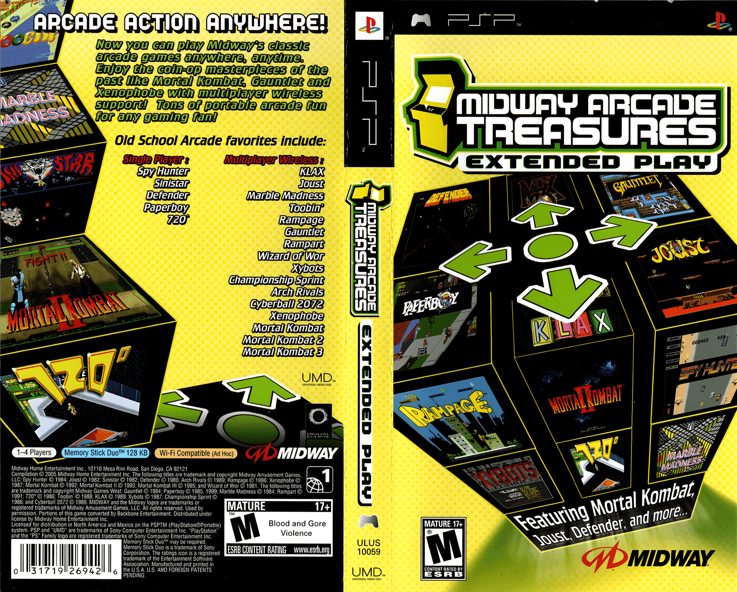 Midway Arcade Treasures Extended Play Cover Art - WOI Solutions