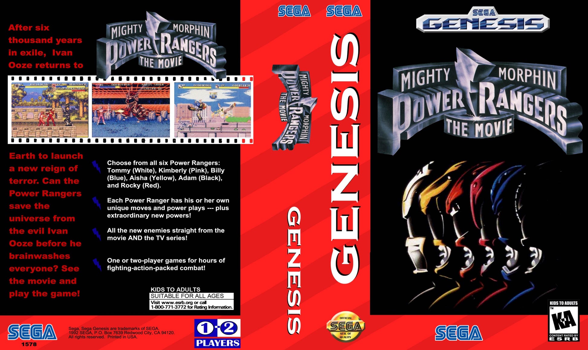 Mighty Morphin Power Rangers The Movie Cover Art - WOI Solutions