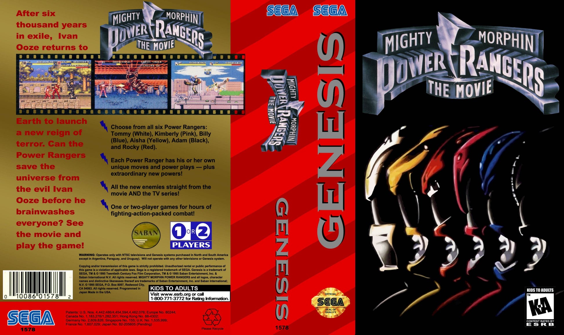 Mighty Morphin Power Rangers The Movie Cover Art - WOI Solutions