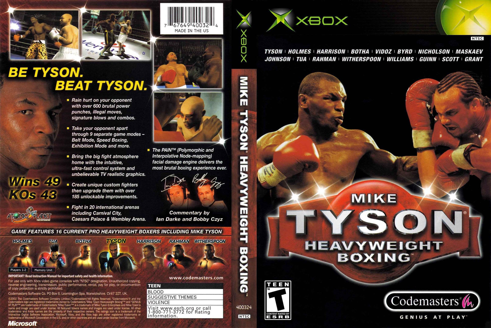 Mike Tyson Heavyweight Boxing Cover Art - WOI Solutions