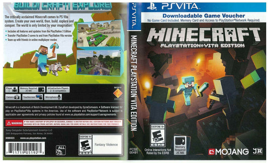 Minecraft Playstation Vita Edition Cover Art - WOI Solutions