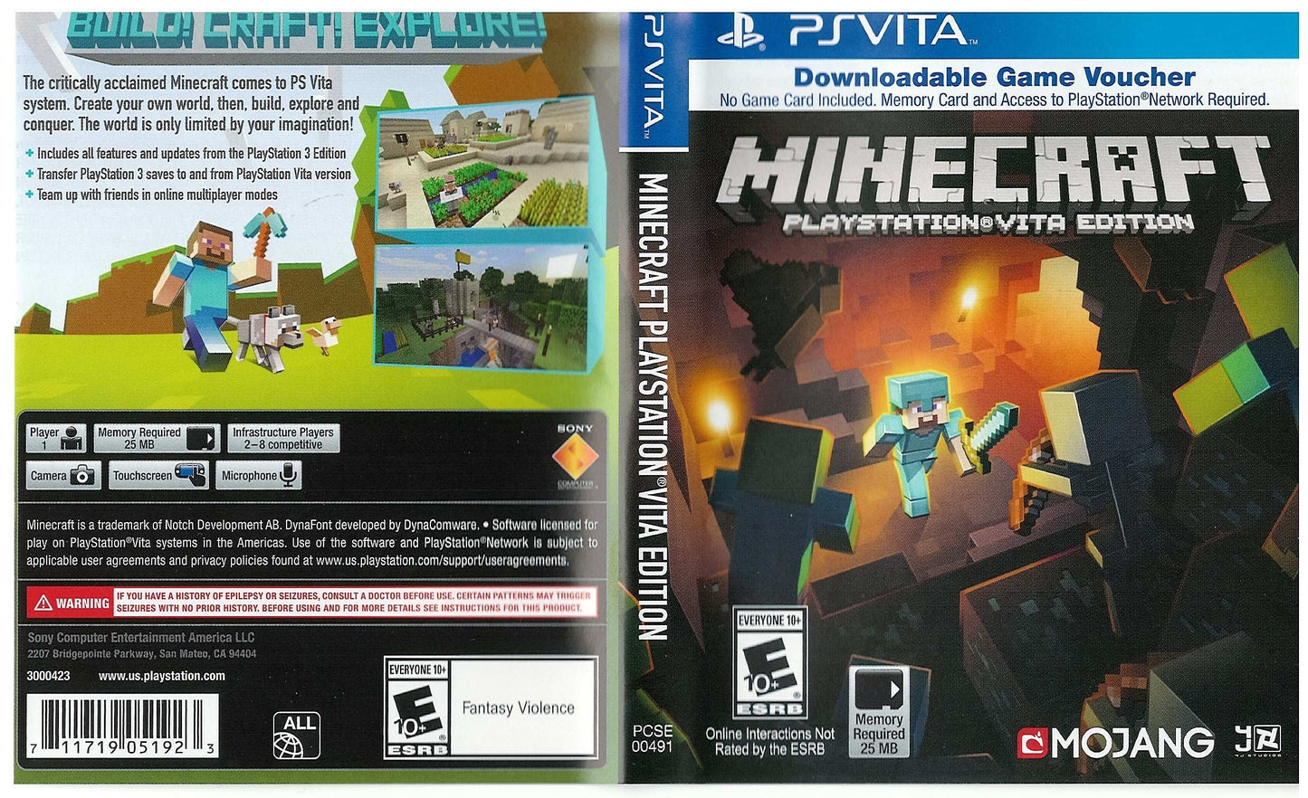 Minecraft Playstation Vita Edition