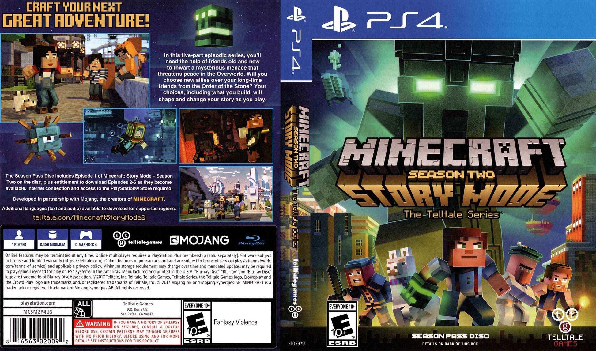 Minecraft Story Mode Season Two Cover Art - WOI Solutions