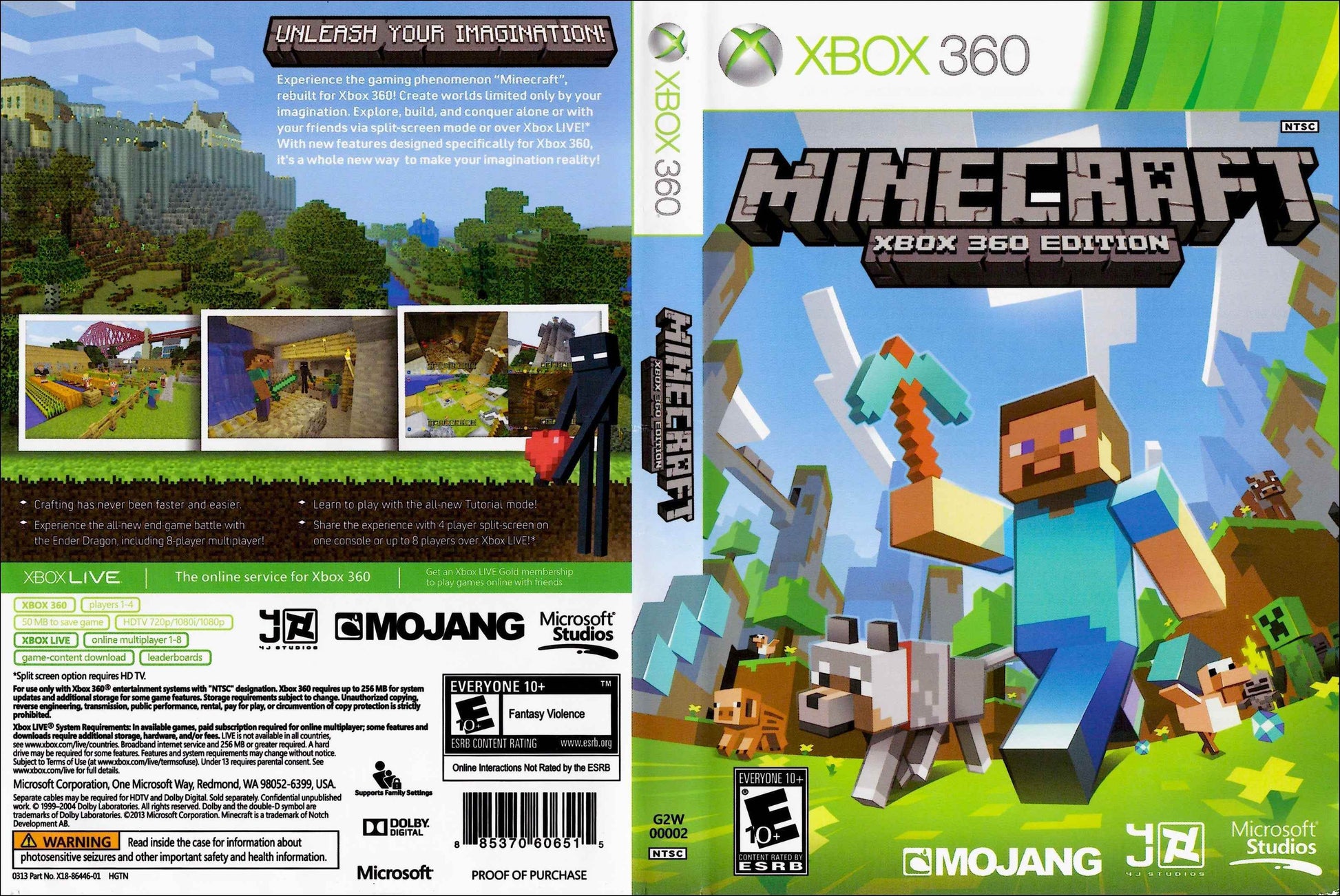 Minecraft Xbox 360 Edition Cover Art - WOI Solutions
