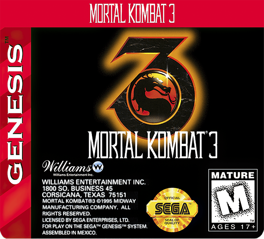 Mortal Kombat 3 Cover Art - WOI Solutions