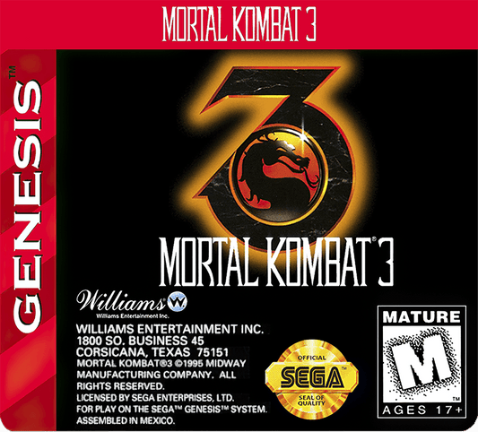 Mortal Kombat 3 Cover Art - WOI Solutions