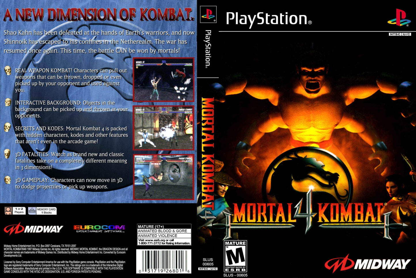 Mortal Kombat 4 Cover Art - WOI Solutions