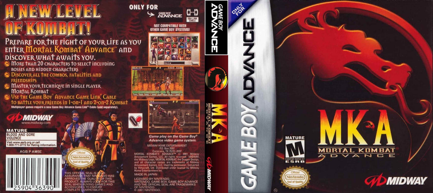 Mortal Kombat Advance Cover Art - WOI Solutions
