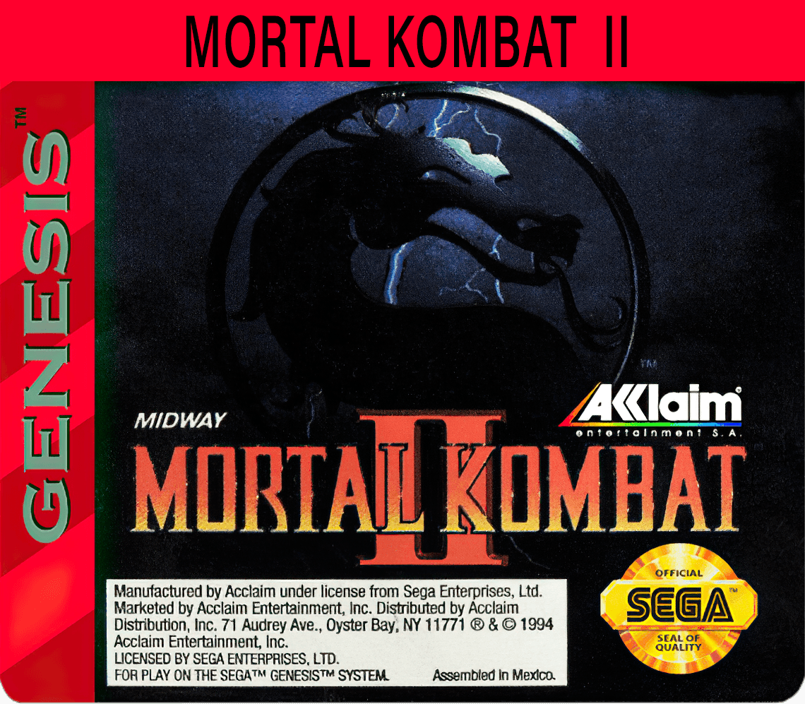 Mortal Kombat II Cover Art - WOI Solutions