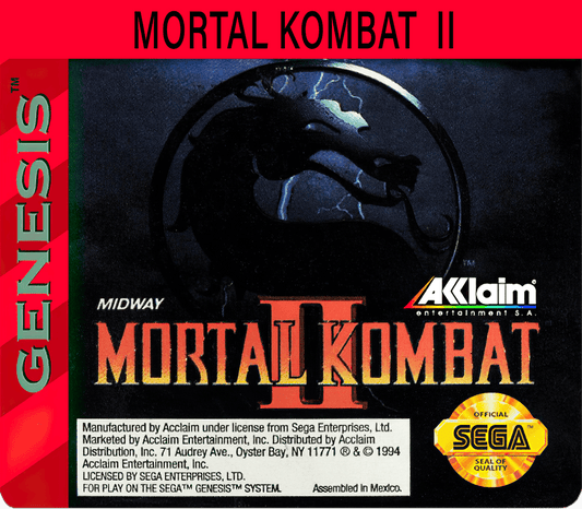 Mortal Kombat II Cover Art - WOI Solutions