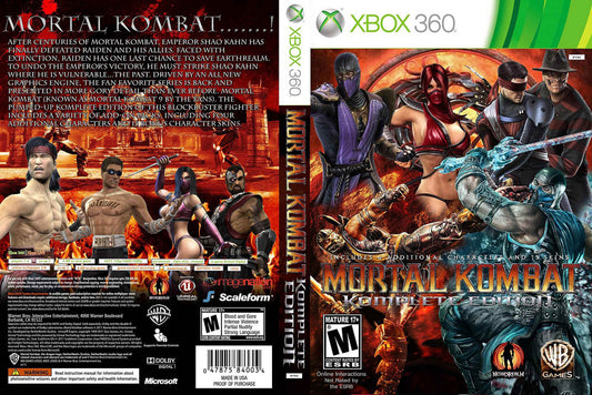 Mortal Kombat Komplete Edition Cover Art - WOI Solutions