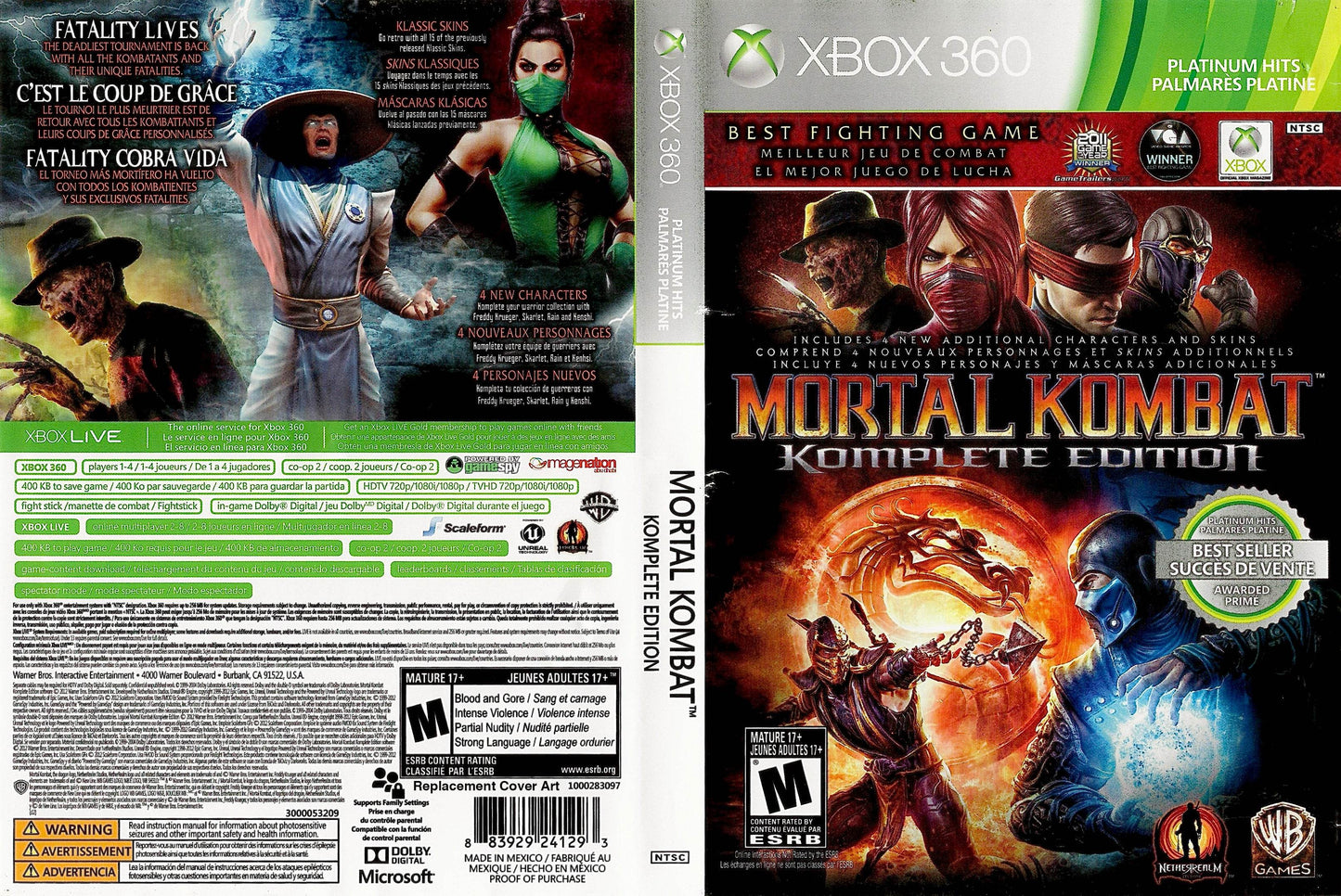 Mortal Kombat Komplete Edition Cover Art - WOI Solutions