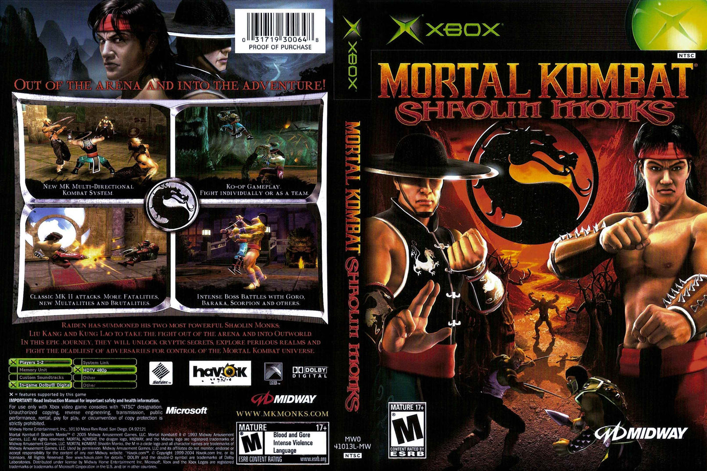 Mortal Kombat Shaolin Monks Cover Art - WOI Solutions