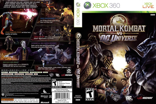 Mortal Kombat vs. DC Universe Cover Art - WOI Solutions