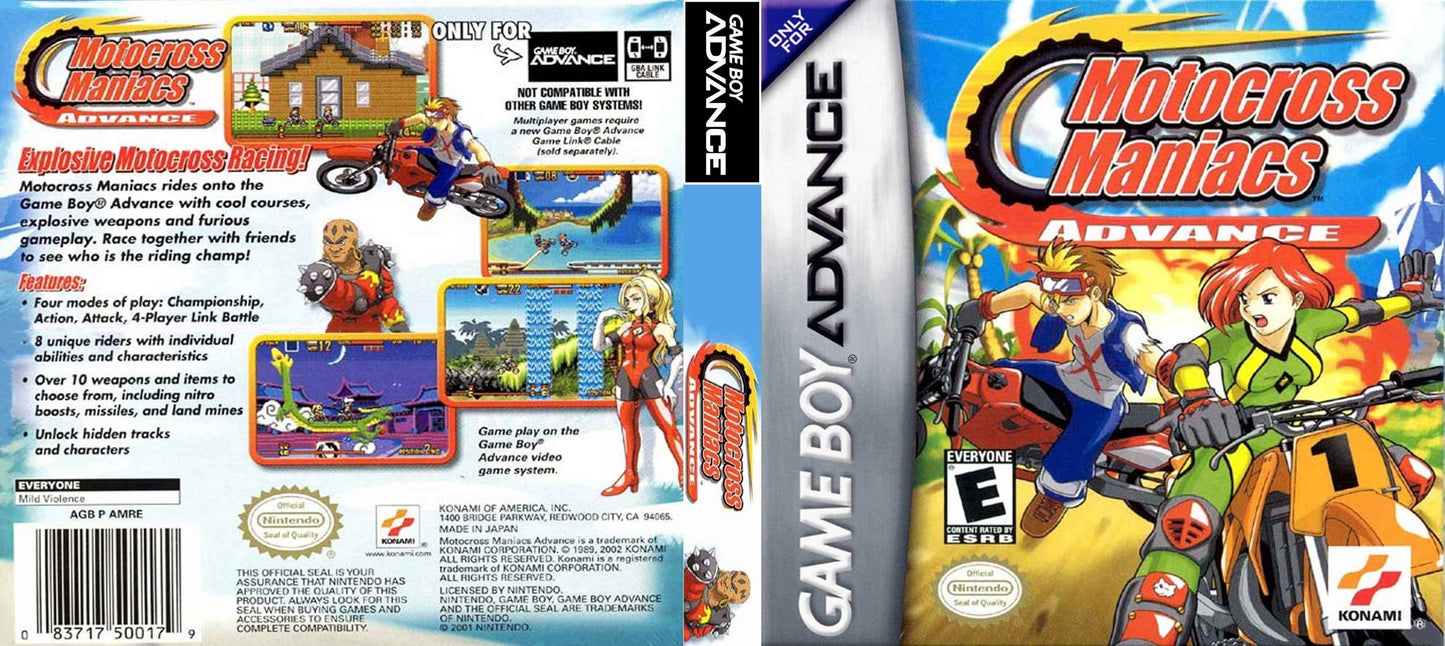 Motocross Maniacs Advance Cover Art - WOI Solutions