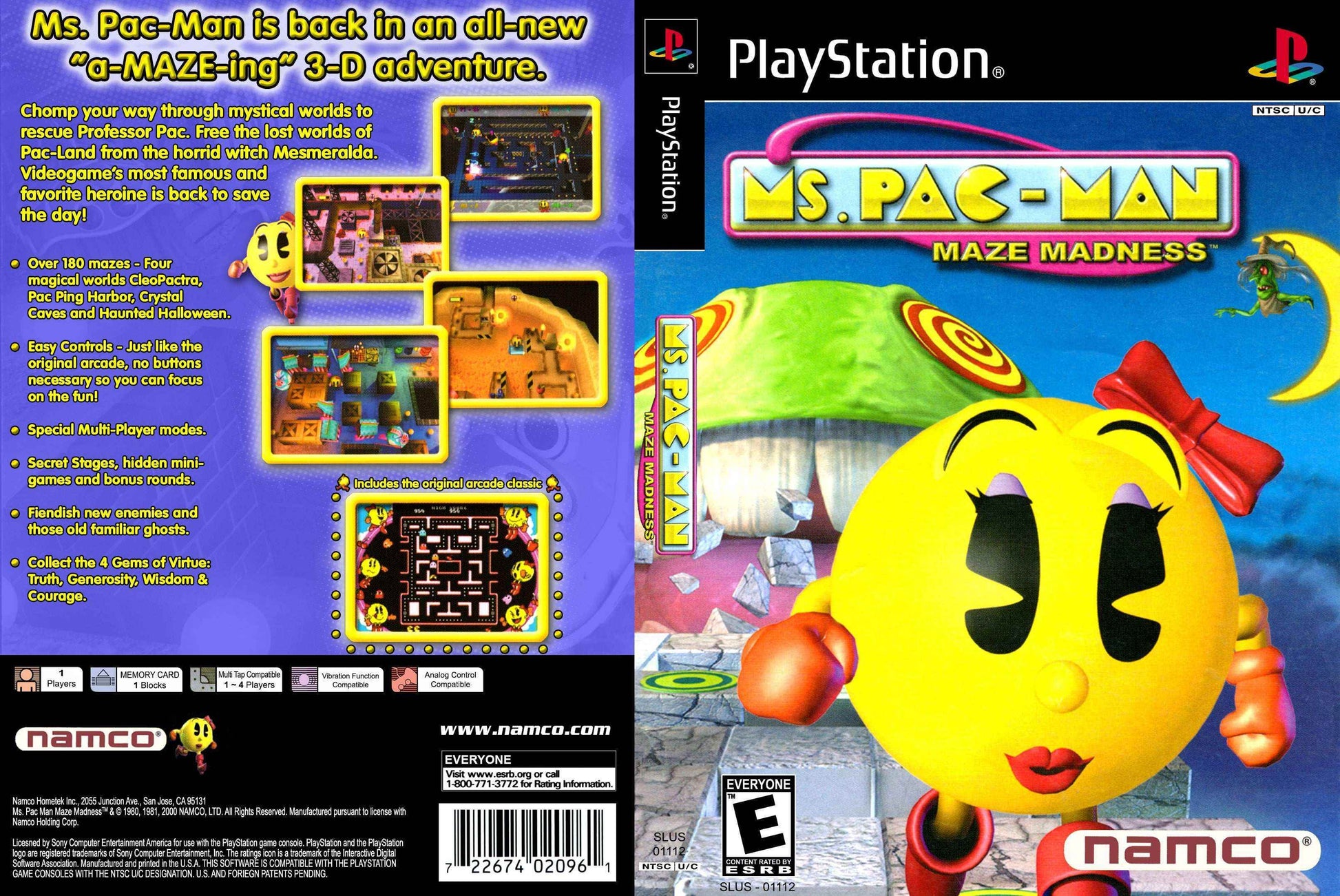 Ms. Pac-Man Maze Madness Cover Art - WOI Solutions