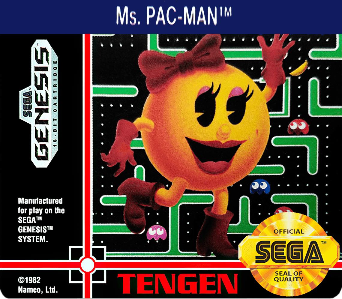 Ms. Pac-Man Cover Art - WOI Solutions