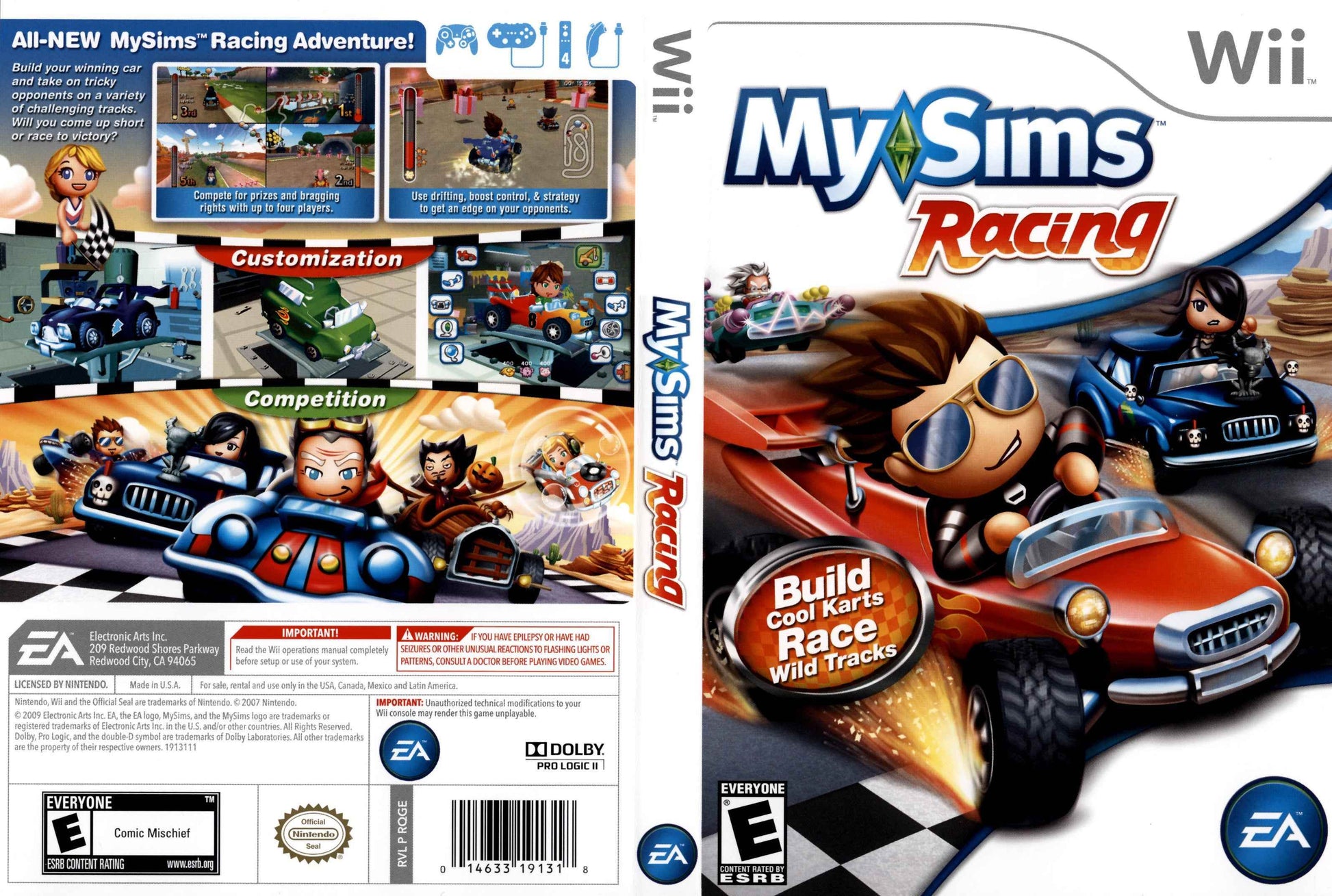 MySims Racing Cover Art - WOI Solutions