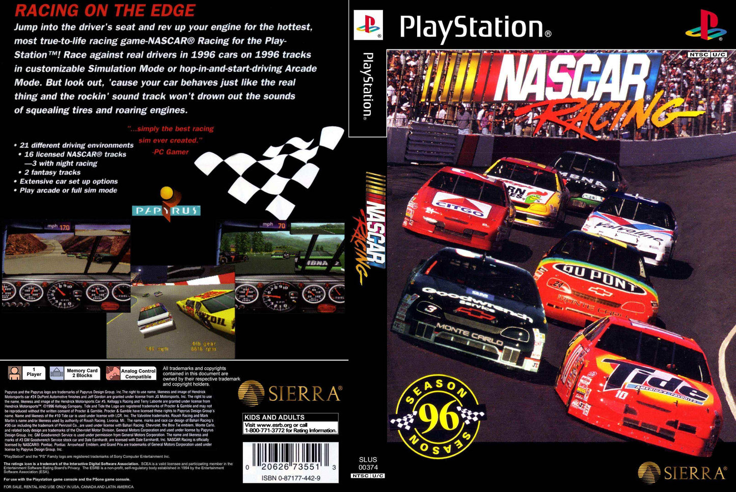 NASCAR Racing Cover Art - WOI Solutions