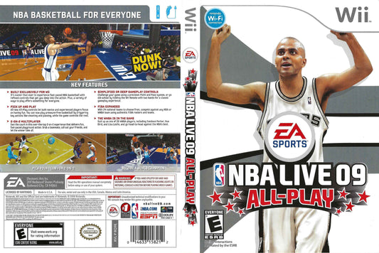 NBA Live 09 All-Play Cover Art - WOI Solutions