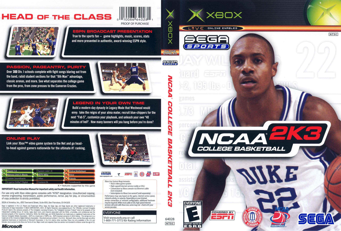 NCAA College Basketball 2K3 Cover Art - WOI Solutions