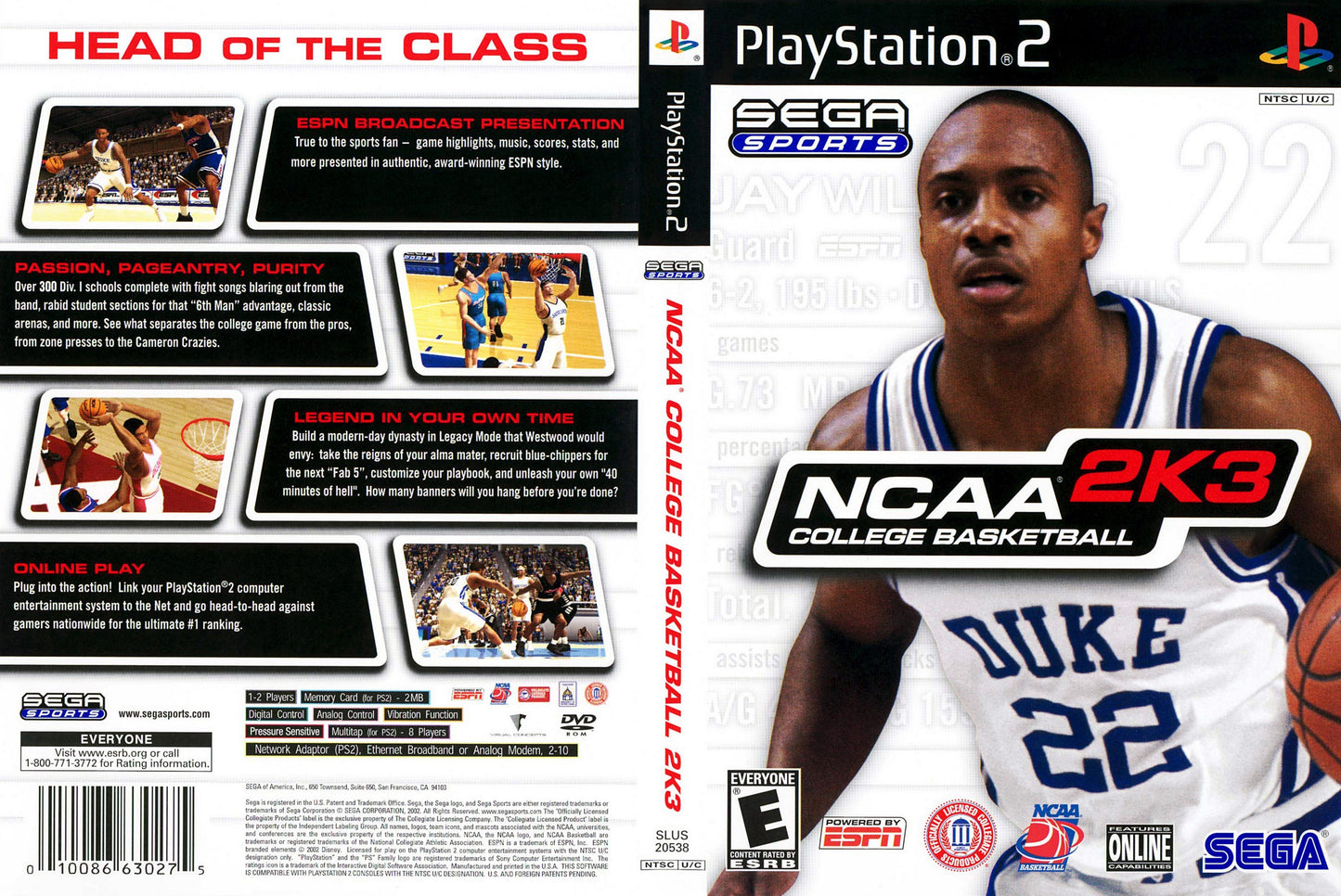 NCAA College Basketball 2K3