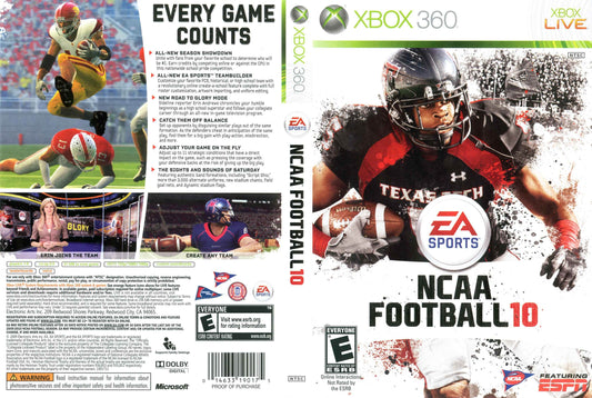 NCAA Football 10 Cover Art - WOI Solutions