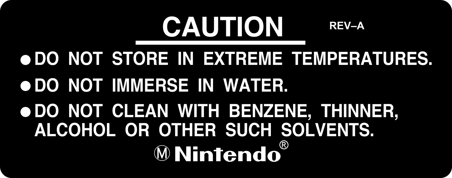 NES Label (Back)
