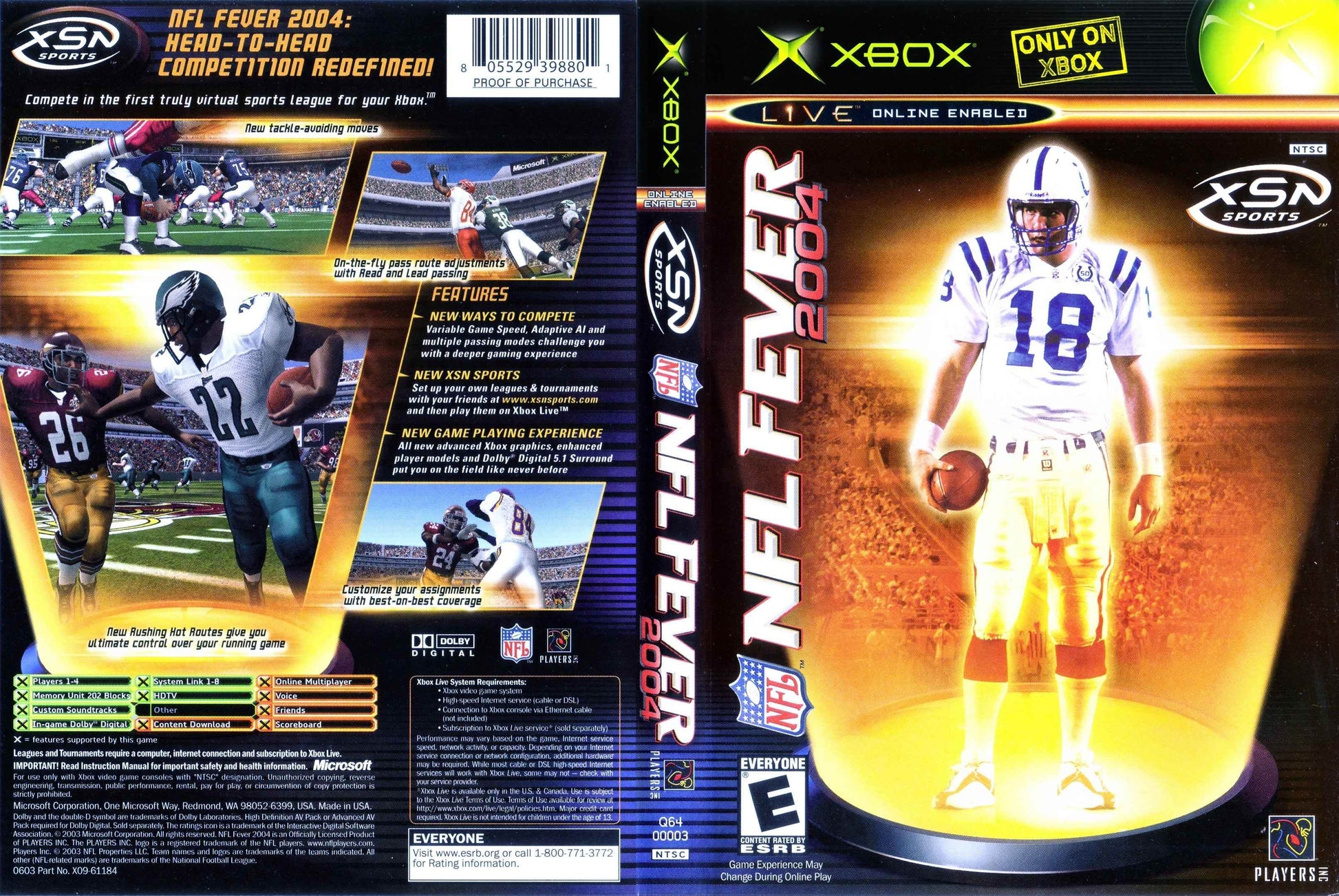 NFL Fever 2004 Cover Art - WOI Solutions