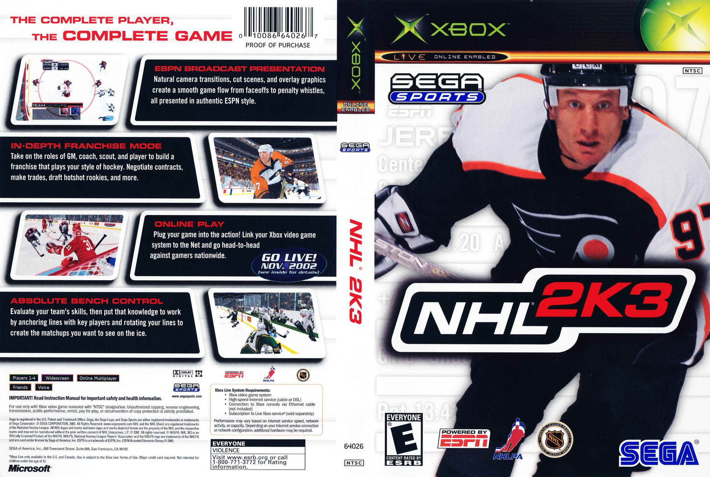 NHL 2K3 Cover Art - WOI Solutions