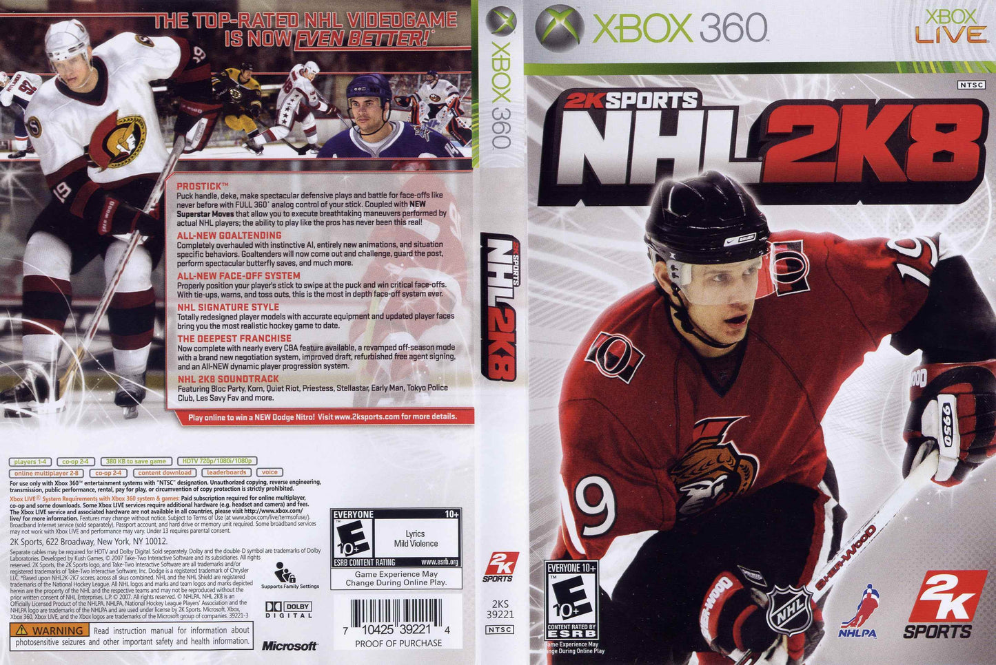 NHL 2K8 Cover Art - WOI Solutions