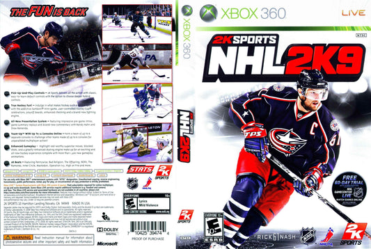 NHL 2K9 Cover Art - WOI Solutions
