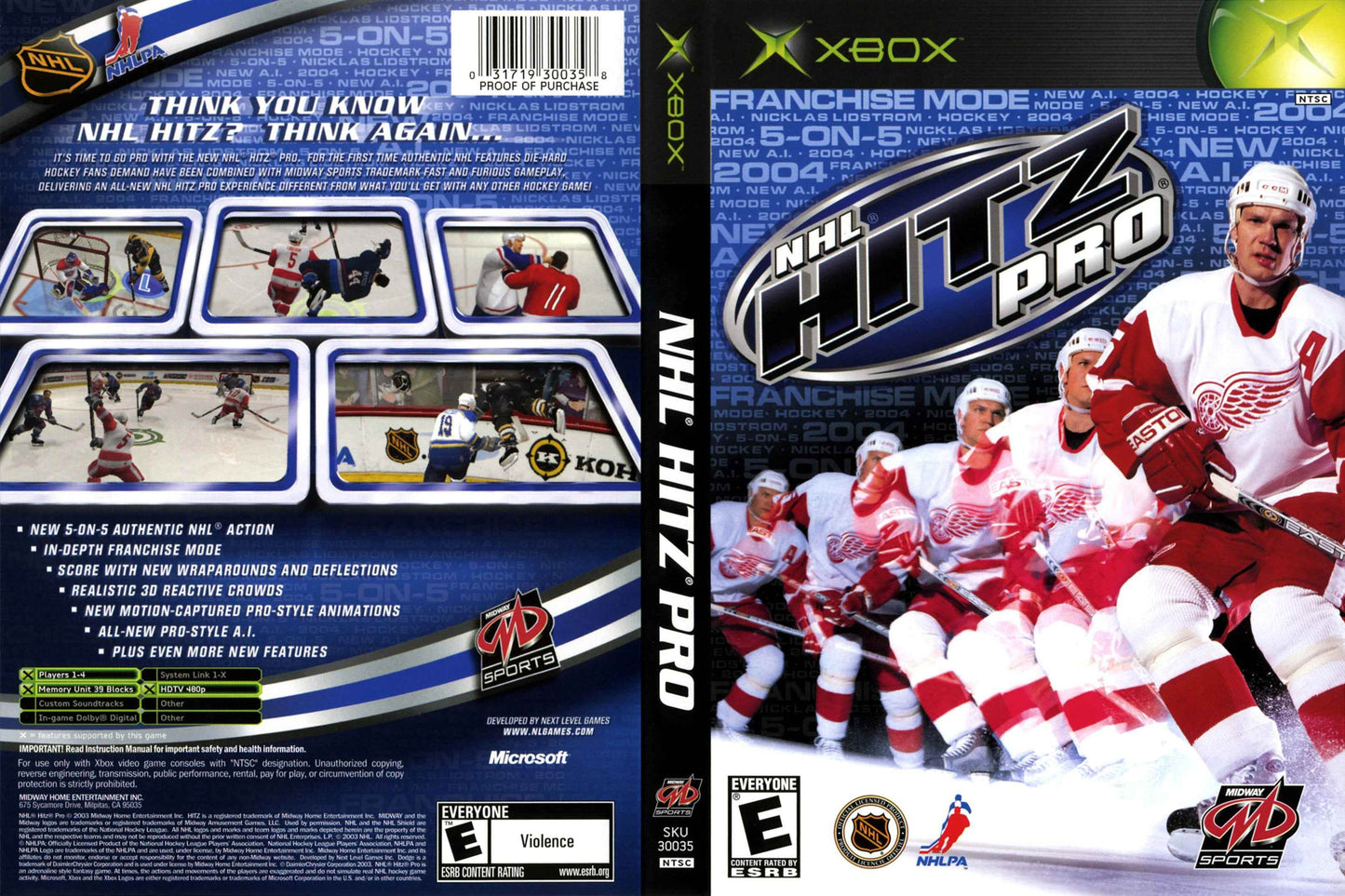 NHL Hitz Pro Cover Art - WOI Solutions