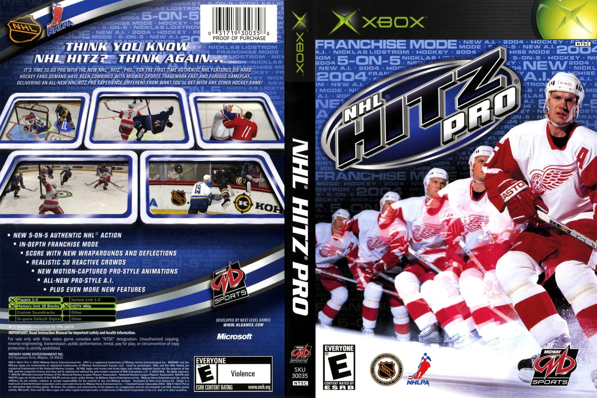 NHL Hitz Pro Cover Art - WOI Solutions