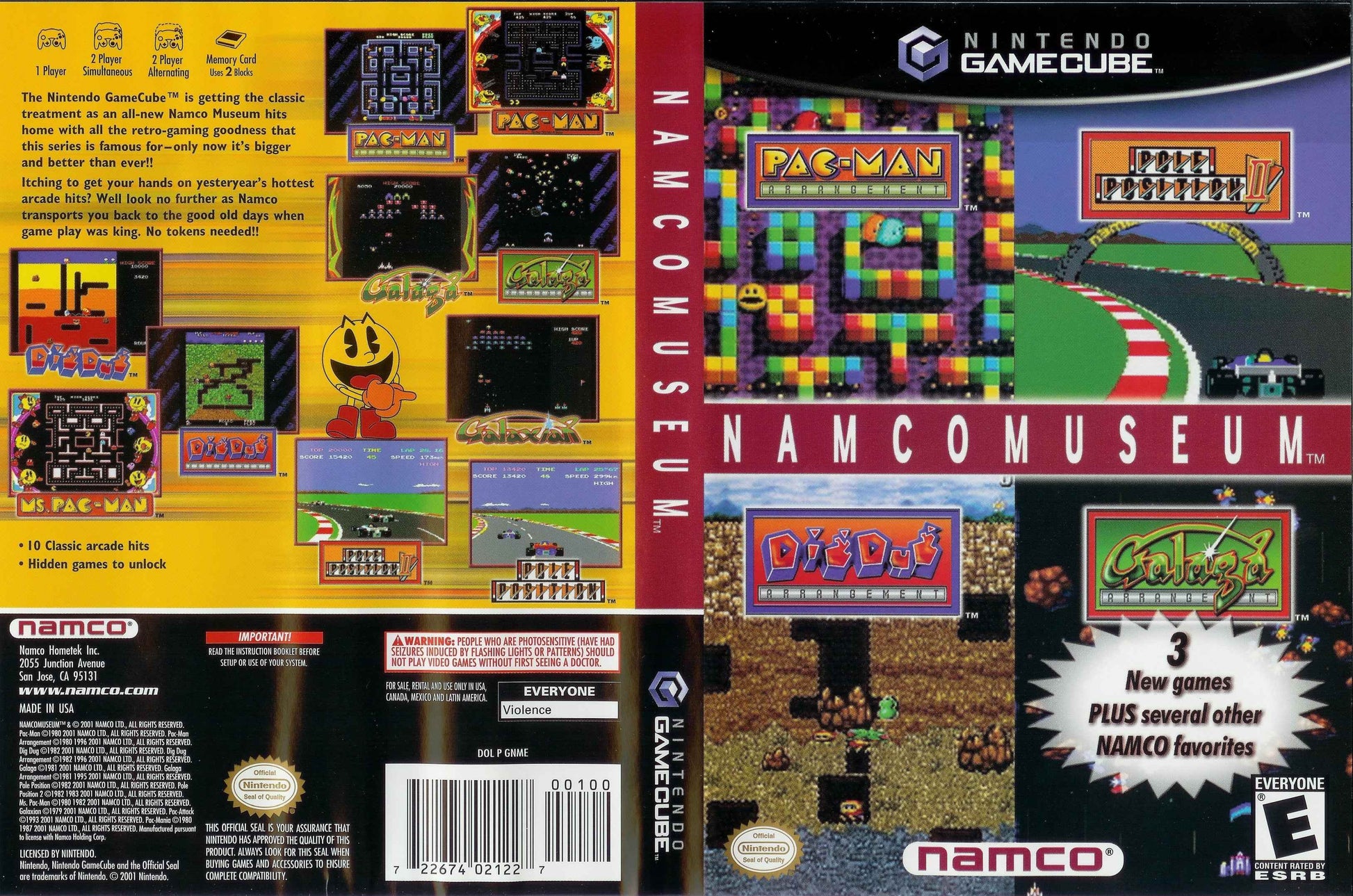 Namco Museum Cover Art - WOI Solutions