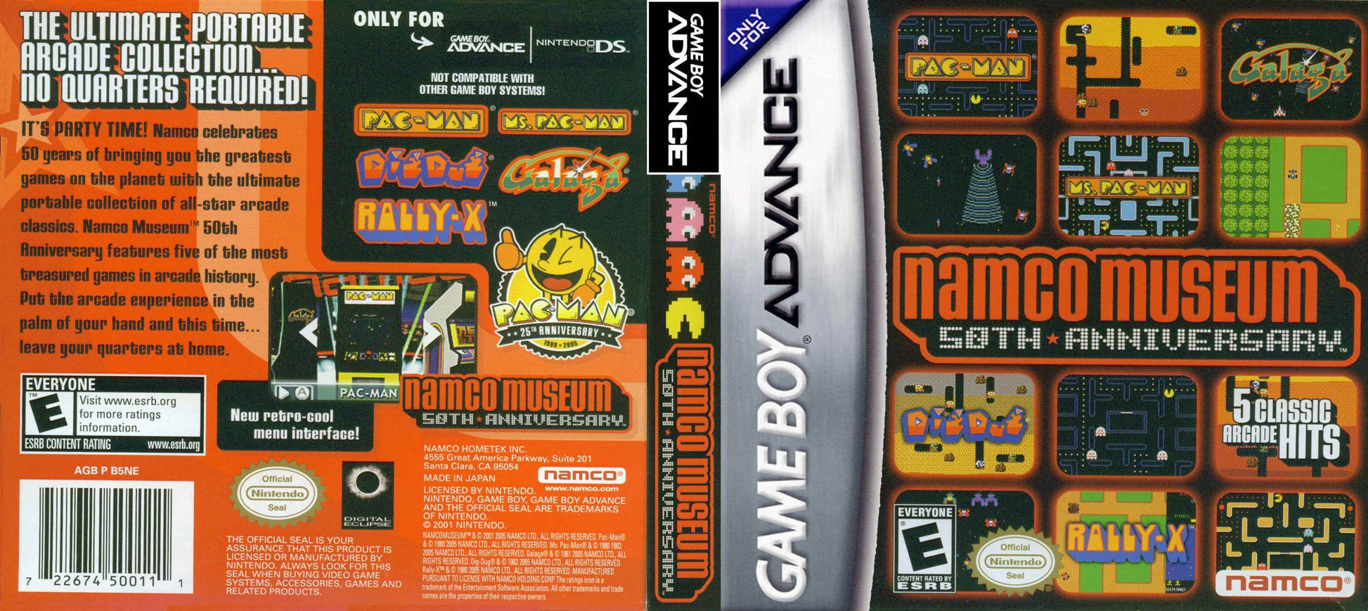 Namco Museum 50th Anniversary Cover Art - WOI Solutions