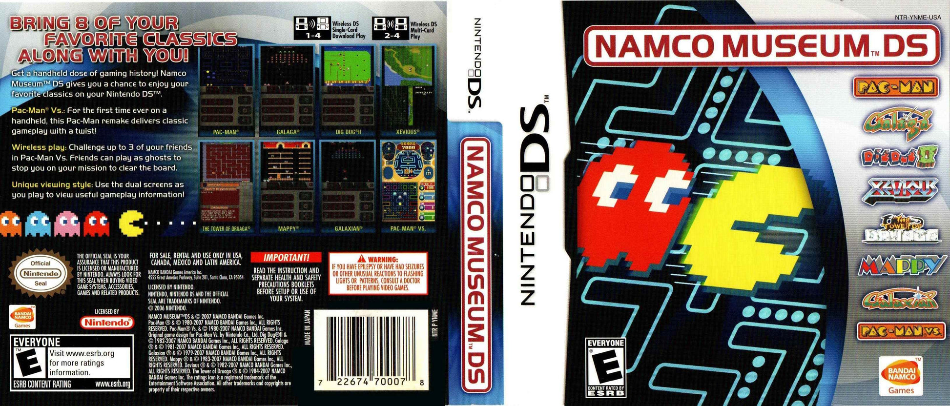 Namco Museum DS Cover Art - WOI Solutions