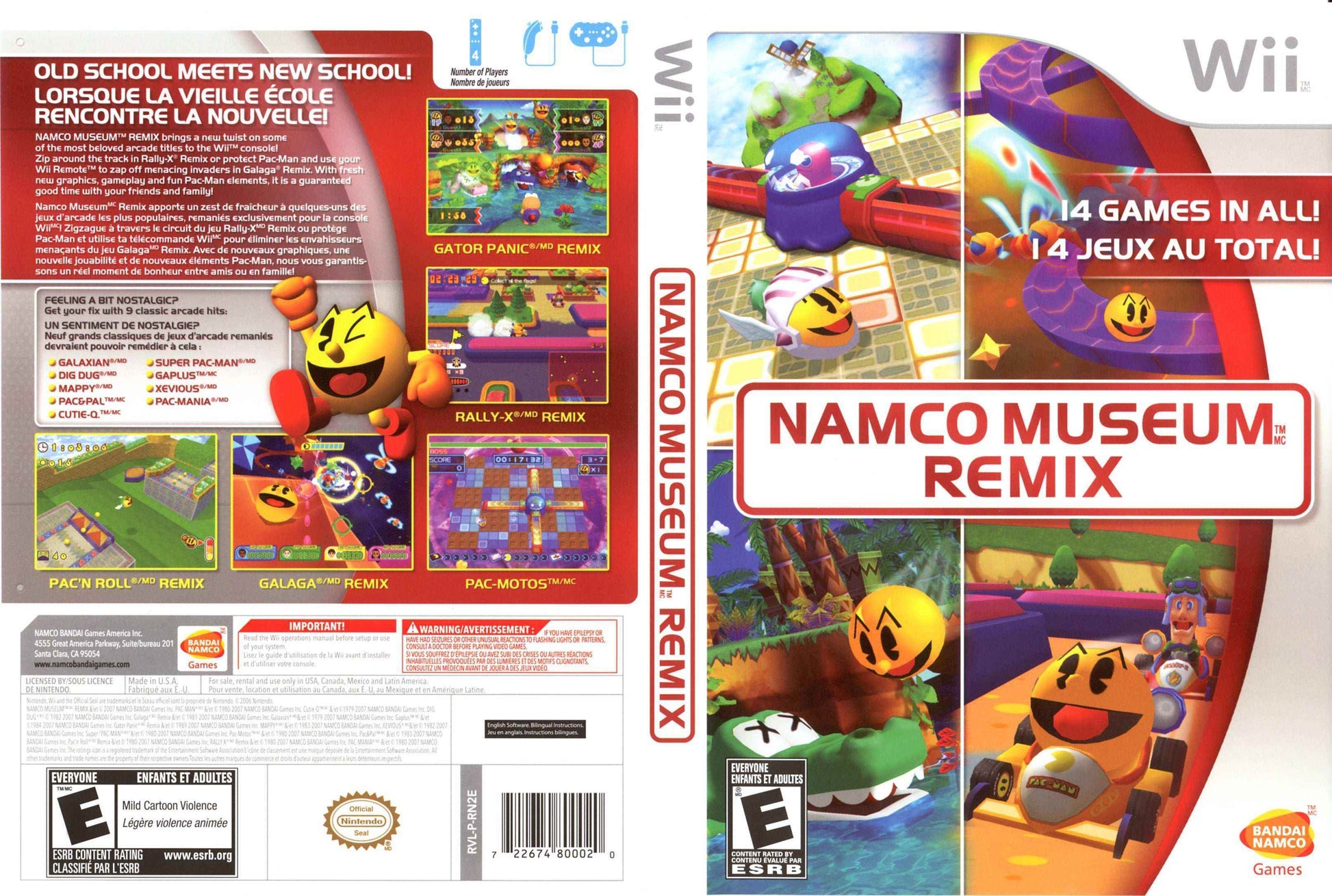 Namco Museum Remix Cover Art - WOI Solutions