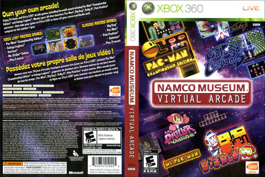 Namco Museum Virtual Arcade Cover Art - WOI Solutions