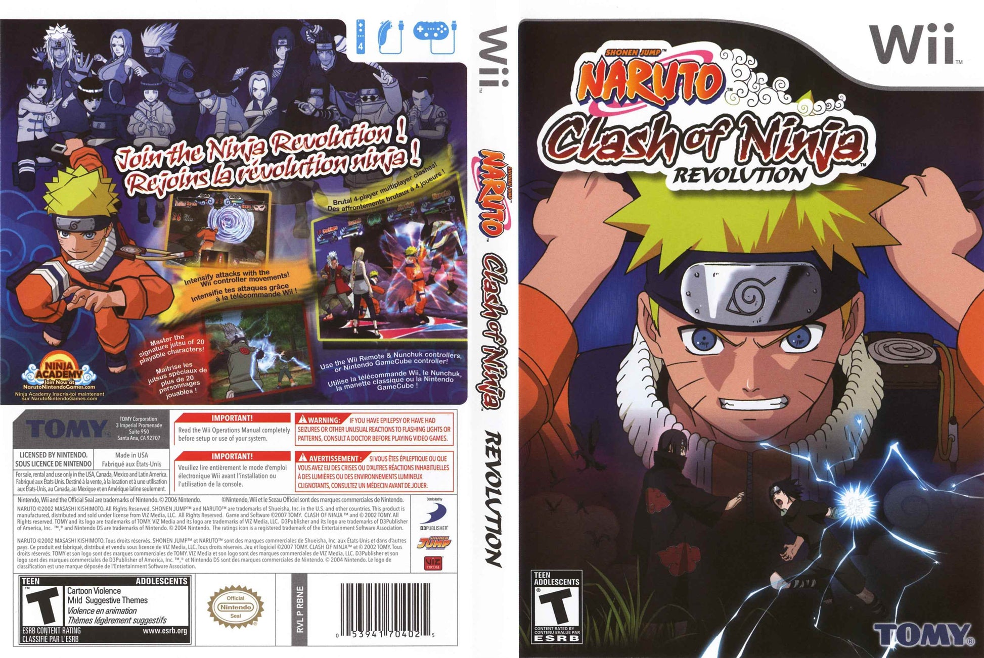 Naruto Clash of Ninja Revolution Cover Art - WOI Solutions