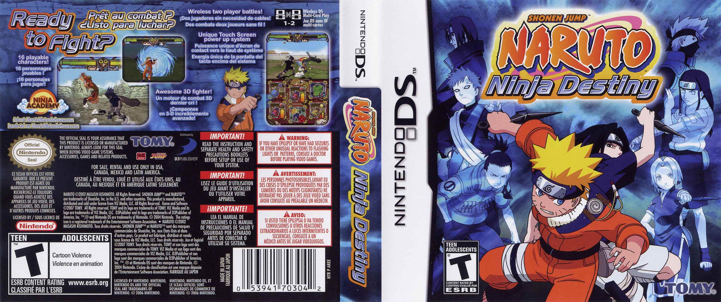 Naruto Ninja Destiny Cover Art - WOI Solutions