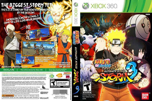Naruto Shippuden Ultimate Ninja Storm 3 Cover Art - WOI Solutions