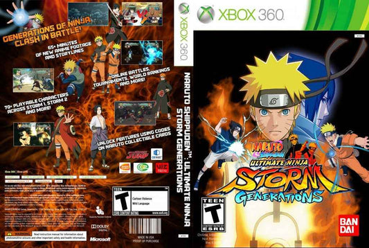 Naruto Shippuden Ultimate Ninja Storm Generations Cover Art - WOI Solutions