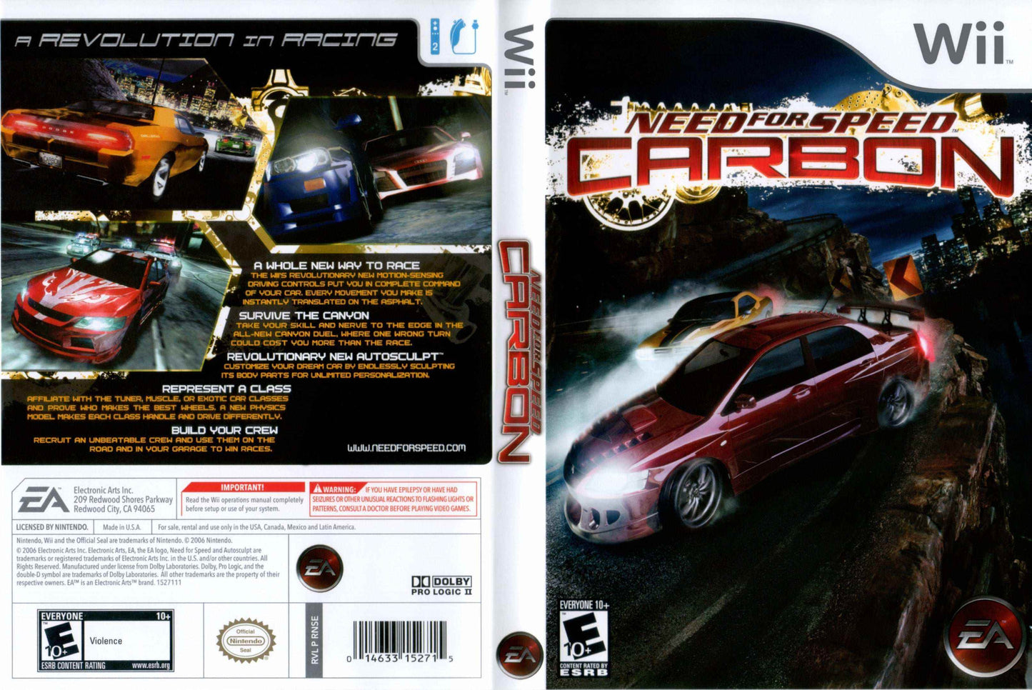 Need For Speed Carbon Cover Art - WOI Solutions