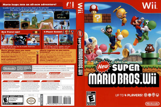 New Super Mario Bros. Wii Cover Art - WOI Solutions